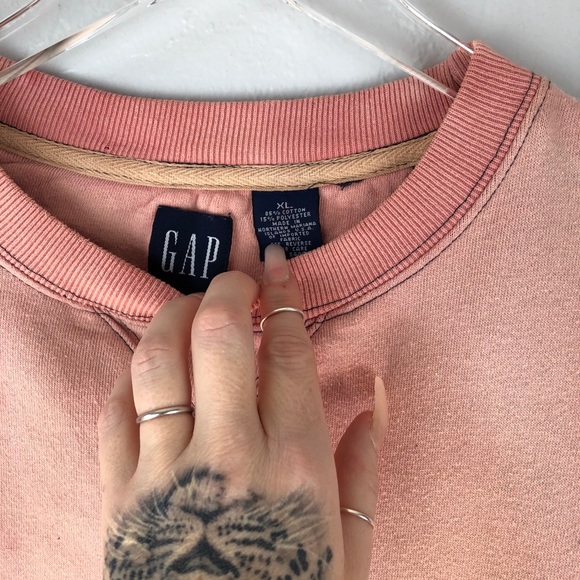 CUSTOM Gap Tie Dye Gray Crewneck Sweatshirt XL - Picture 7 of 12